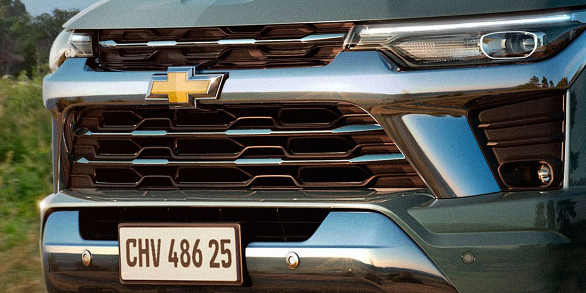 Detalle de la nueva parrilla frontal de la Chevrolet Colorado