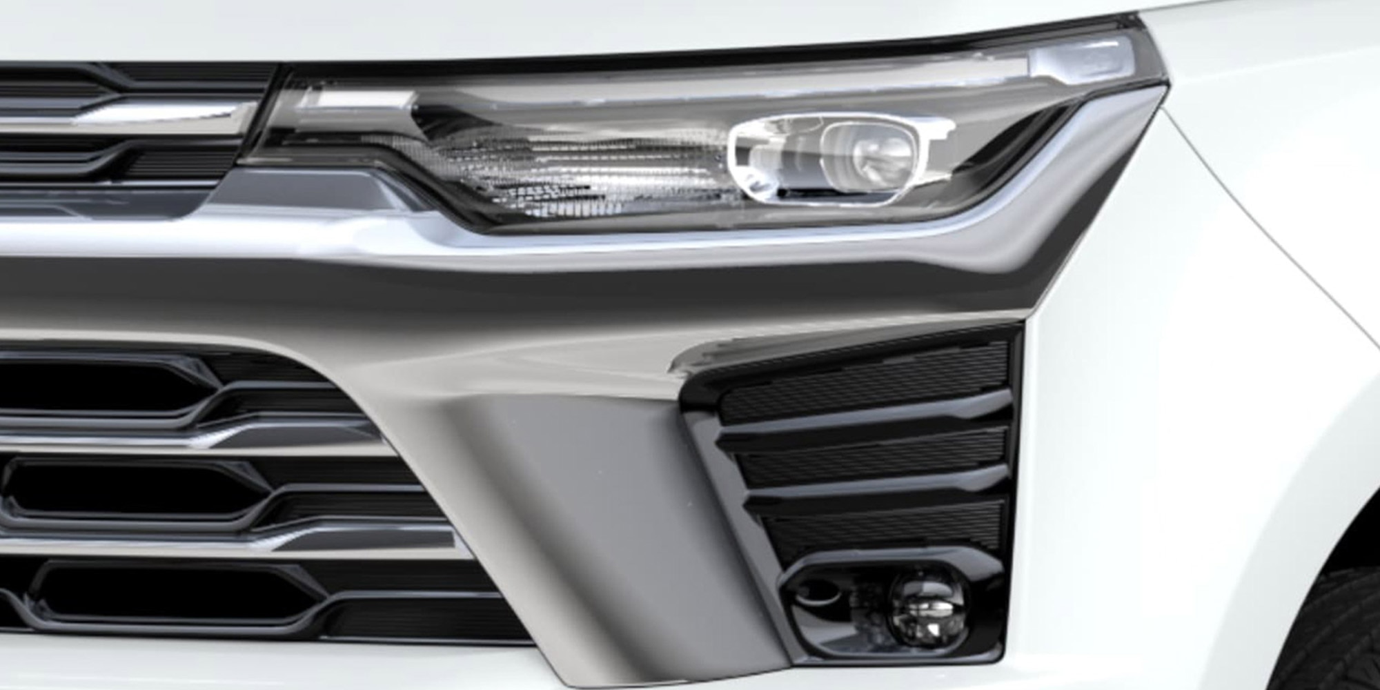 Detalle de los faros LED de la Chevrolet Colorado