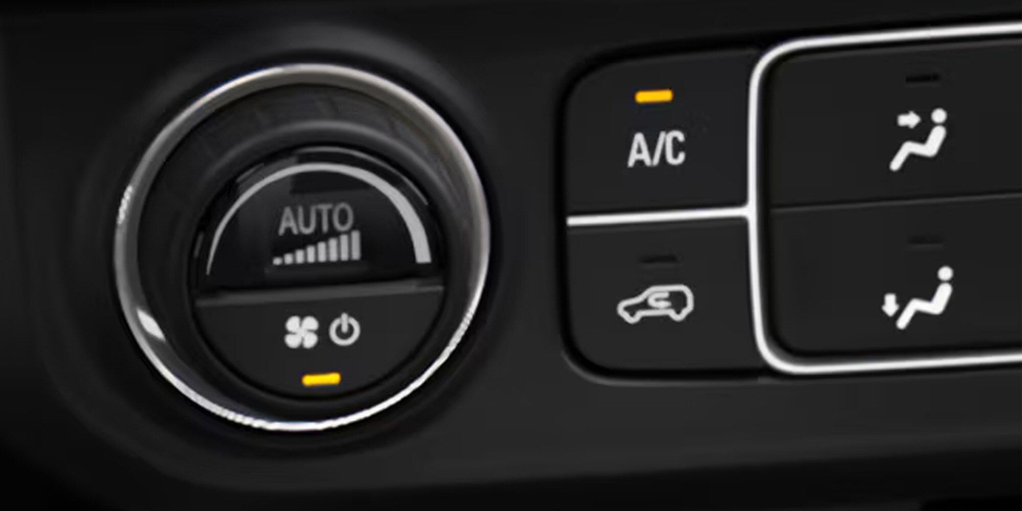 Controles de climatizador automático del vehículo